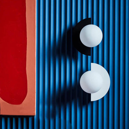 Colorful Wall Sconce | Minimalist Glass Sphere Design