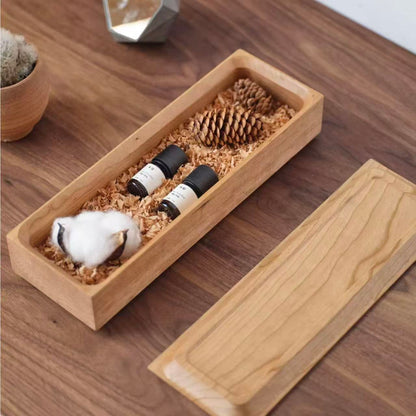Solid Walnut Desktop Storage Box