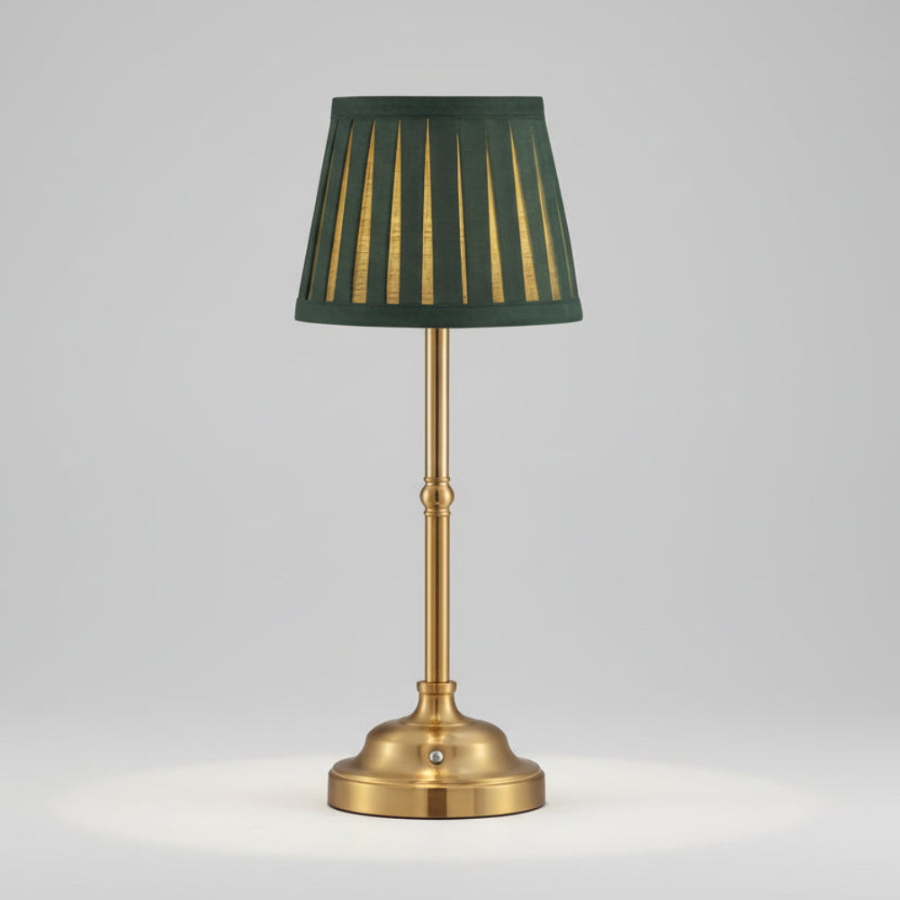 Cordless Rechargeable Brass LED Table Lamp