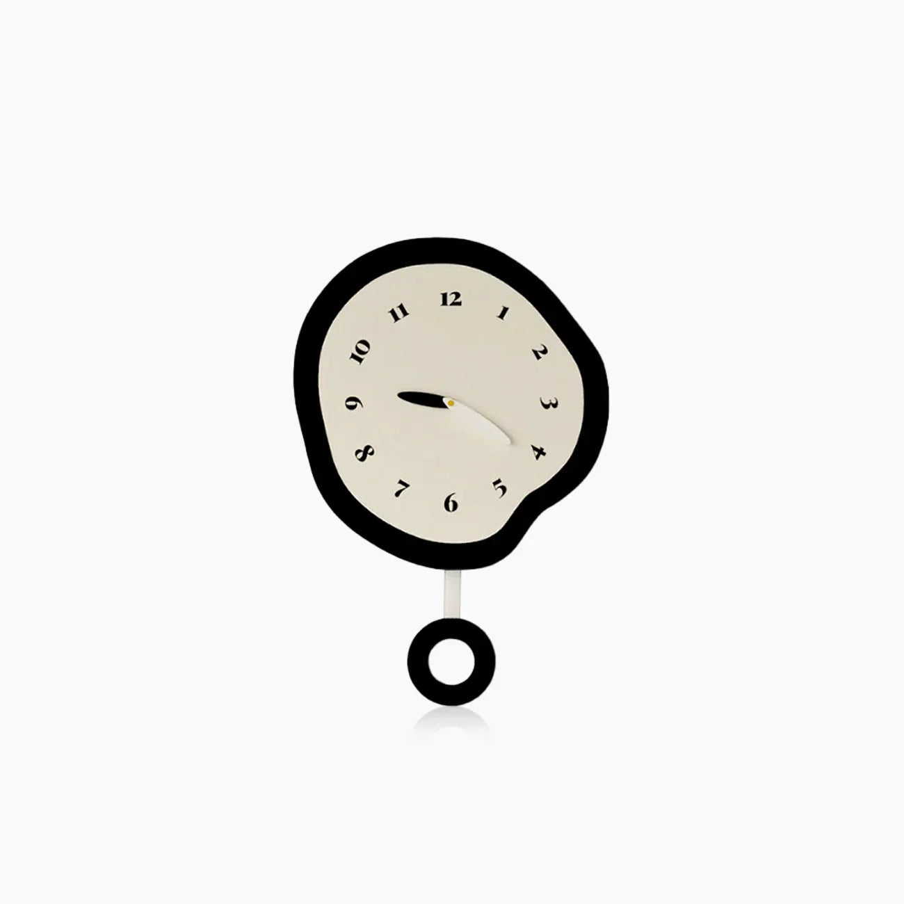 Abstract Distorted Pendulum Wall Clock