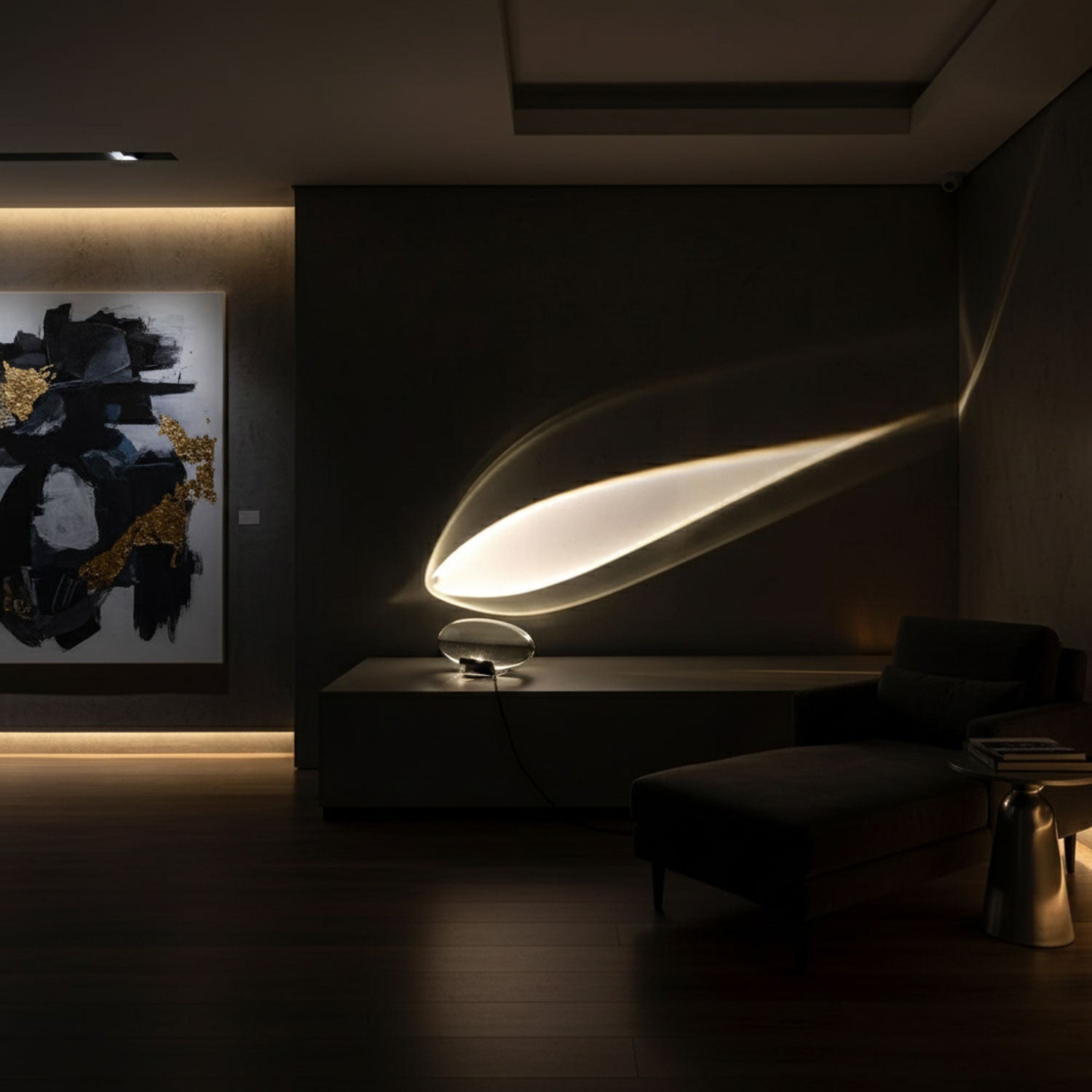 Polished Stone Accent Table Lamp