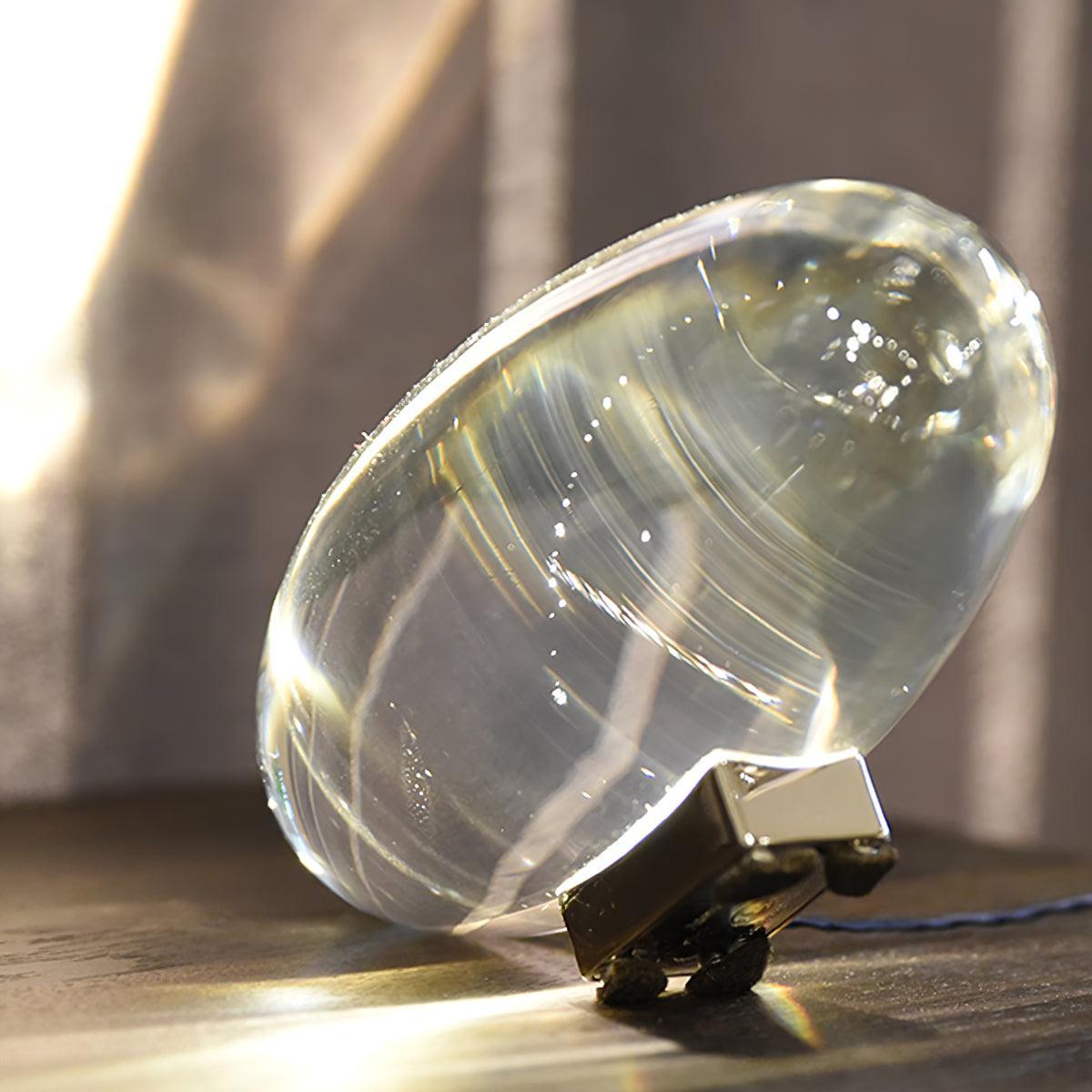 Polished Stone Accent Table Lamp