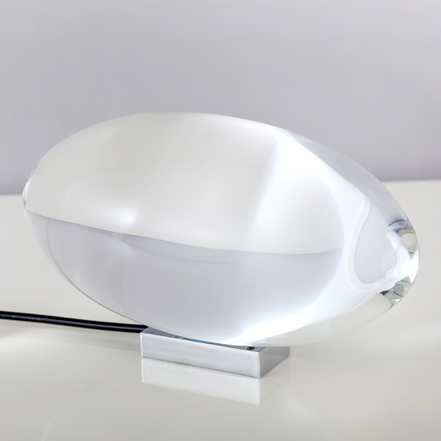 Polished Stone Accent Table Lamp