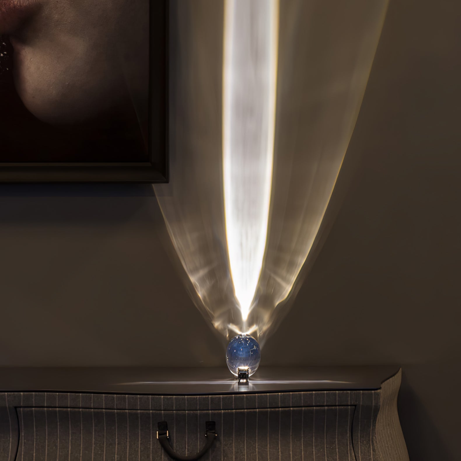 Polished Stone Accent Table Lamp