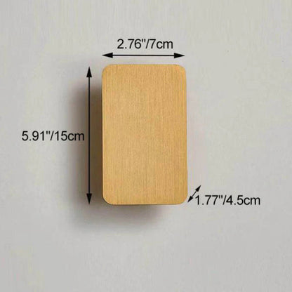 Minimalist LED Wall Sconce | Flat Metal Rectangle