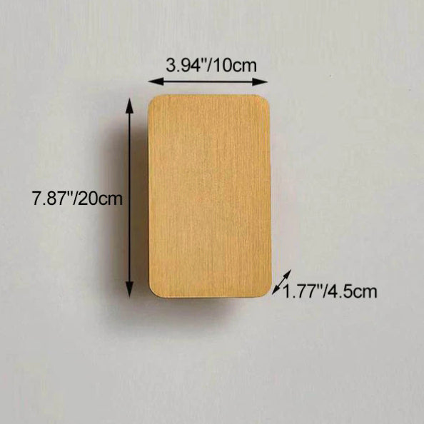 Minimalist LED Wall Sconce | Flat Metal Rectangle