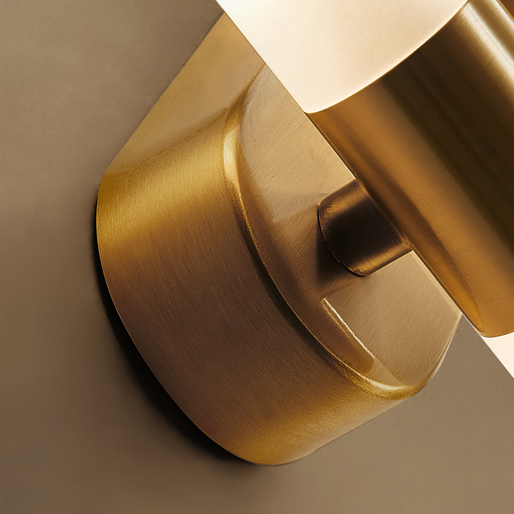 Contemporary Wall Light | Compact Cylinder Shade Metal Sconce Fixture