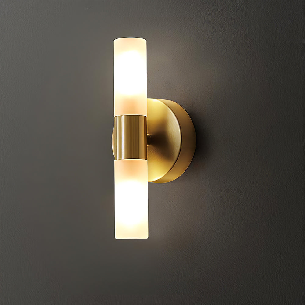 Contemporary Wall Light | Compact Cylinder Shade Metal Sconce Fixture