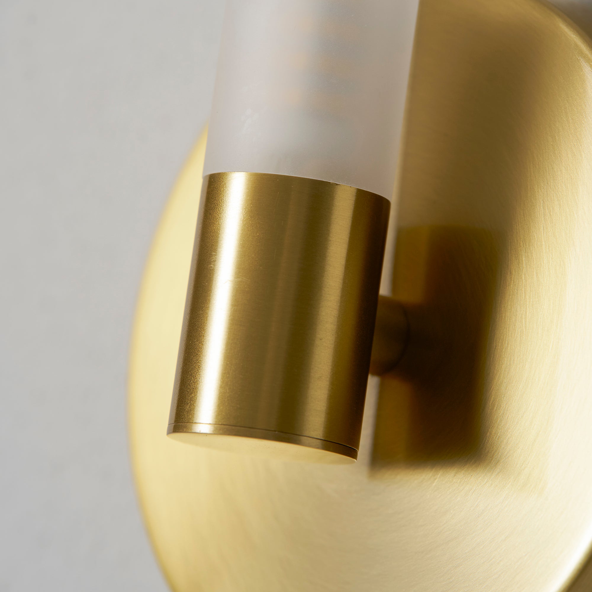 Contemporary Wall Light | Compact Cylinder Shade Metal Sconce Fixture