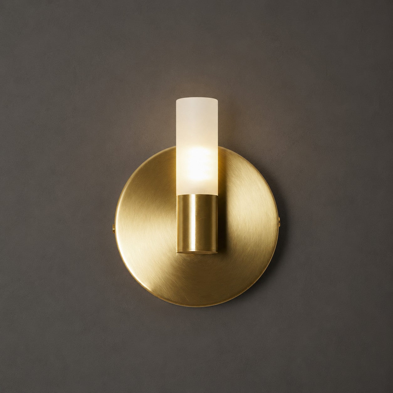Contemporary Wall Light | Compact Cylinder Shade Metal Sconce Fixture