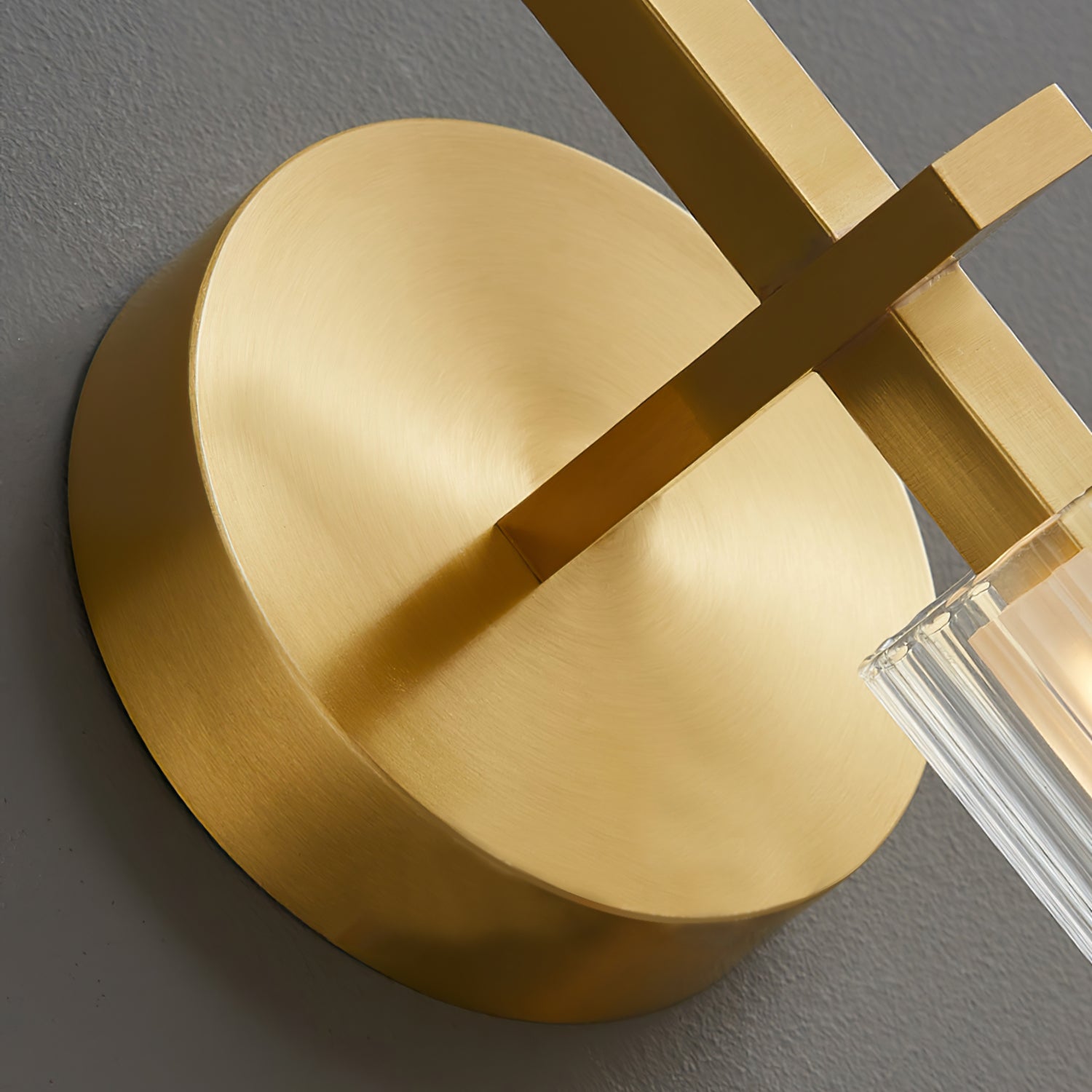 Architectural Wall Light | Slender Slatted Cylinder Torch Sconce Fixture