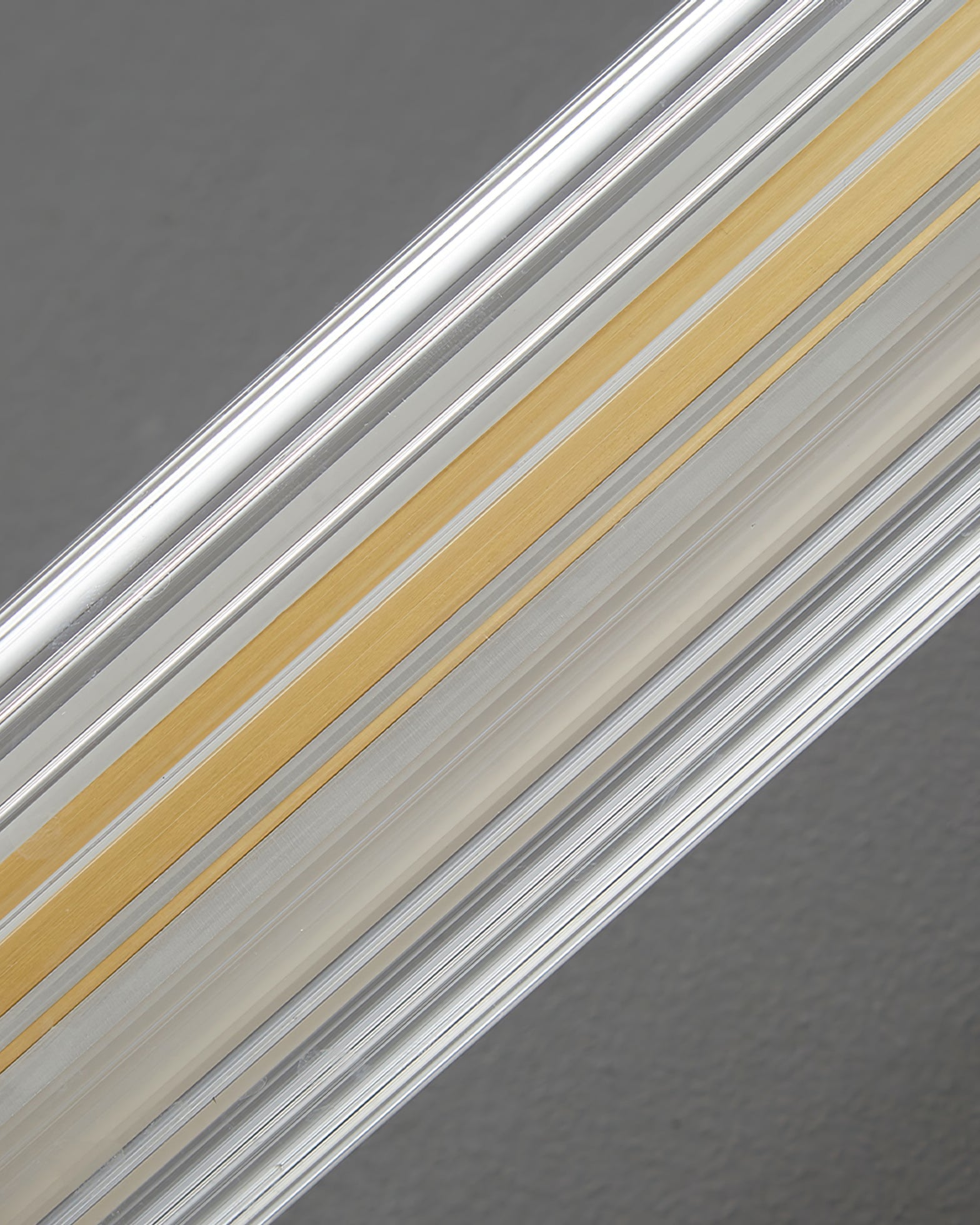Architectural Wall Light | Slender Slatted Cylinder Torch Sconce Fixture