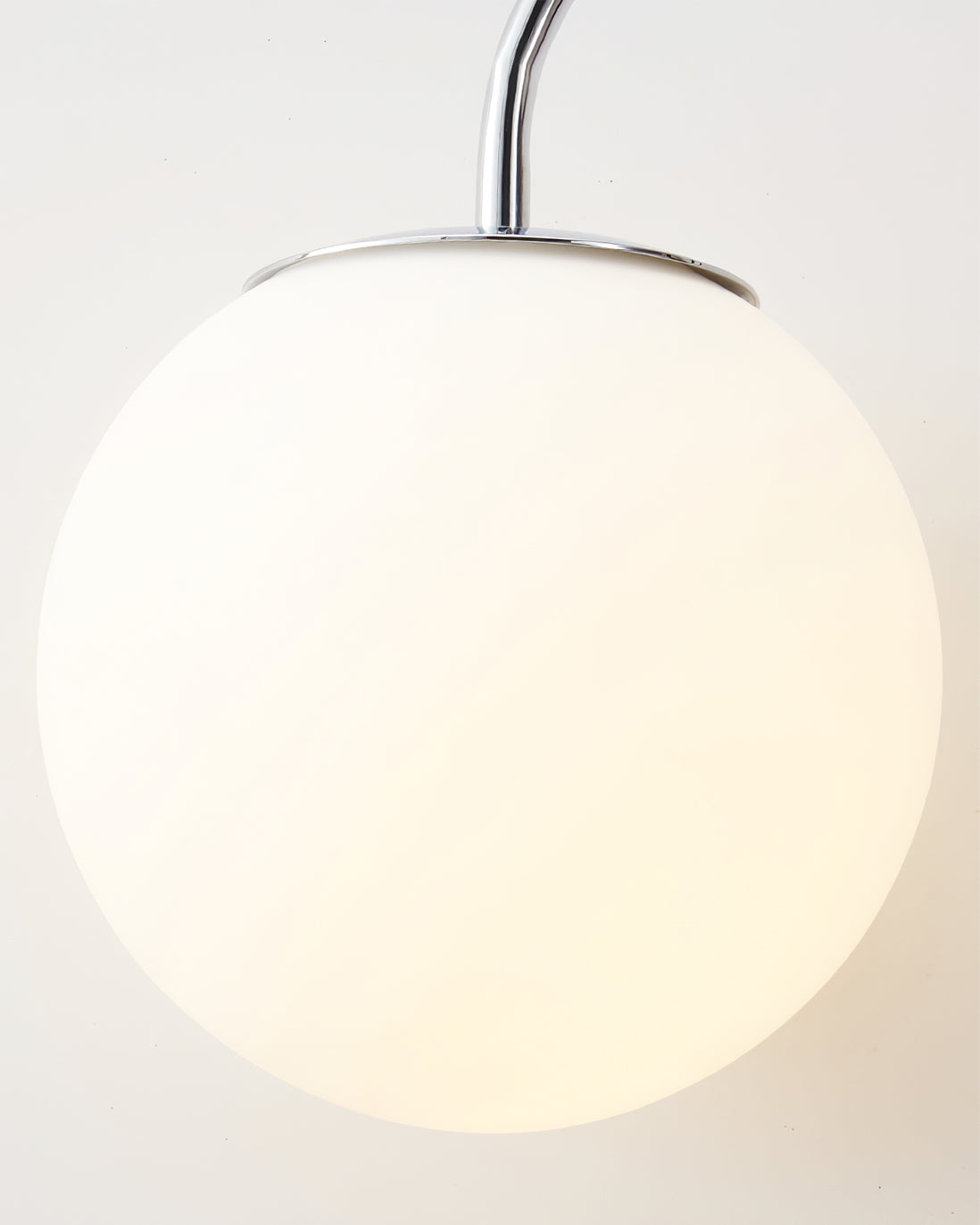 Modern Wall Light | Long Reach Curved Arm Plug In Dome Sconce
