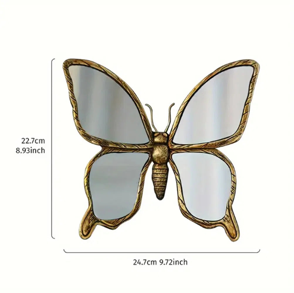 Antique Gold Insect Wall Mirror