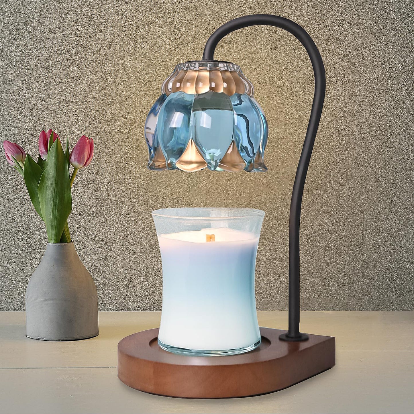 Colorful Glass Mosaic Candle Warmer Lamp