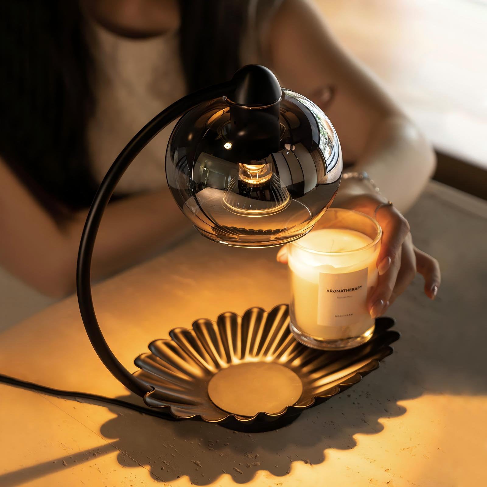 Suspended Glass Dome Candle Warmer Lamp
