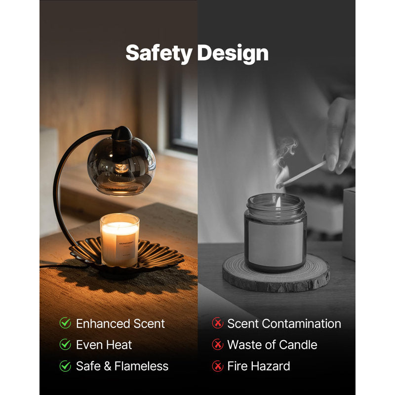 Suspended Glass Dome Candle Warmer Lamp