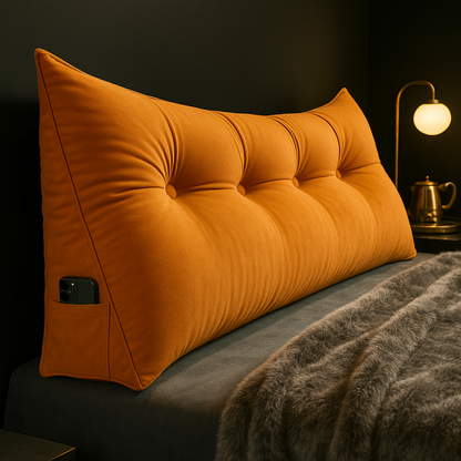 Large Bed Wedge Pillow | Angled Foam Support
