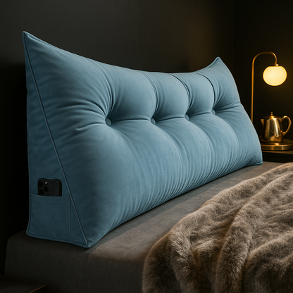 Large Bed Wedge Pillow | Angled Foam Support