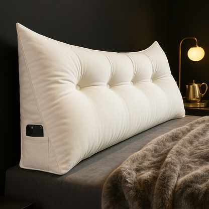 Large Bed Wedge Pillow | Angled Foam Support