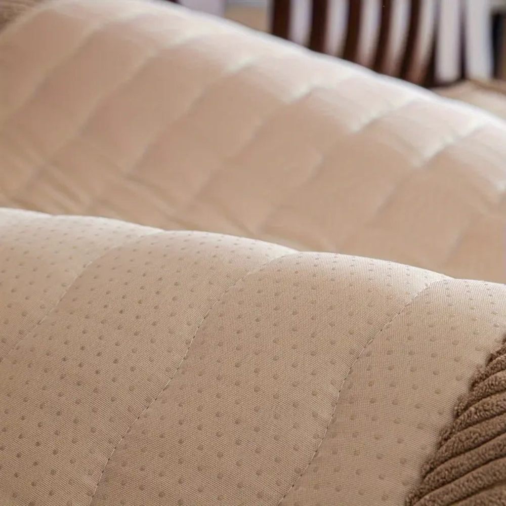 Soft Textured Couch Cover | Thick Plush Sofa Bedding