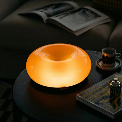 Donut-Style Orange Ambient Table Lamp