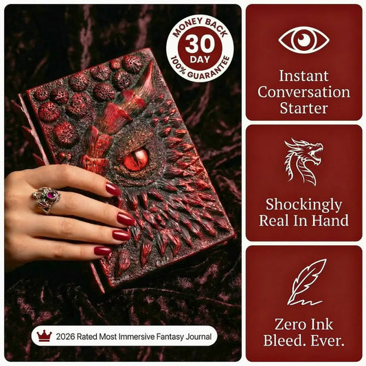 3D Dragon Eye Embossed Journal