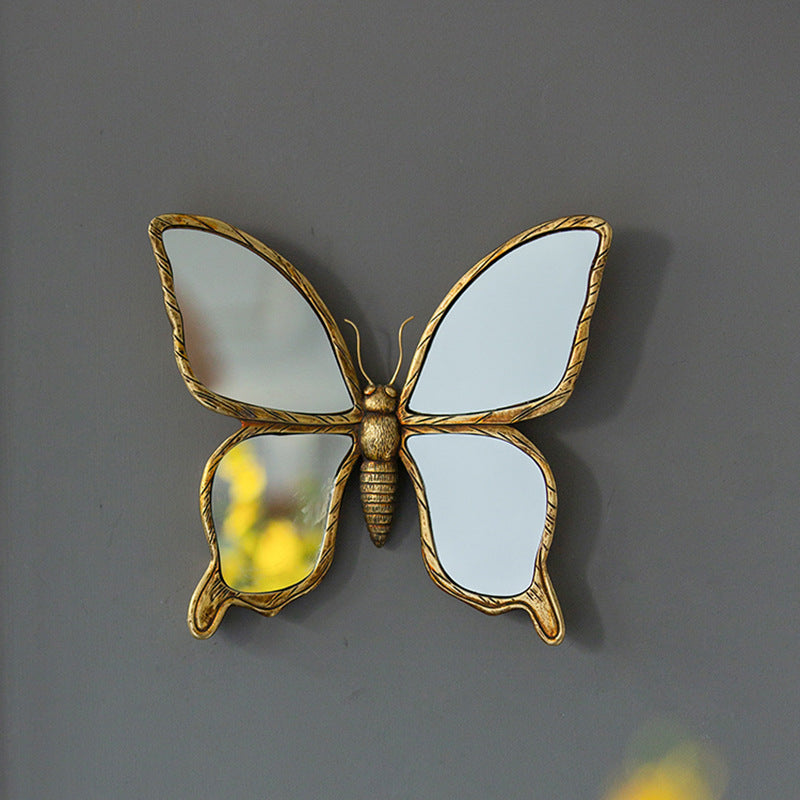 Antique Gold Insect Wall Mirror