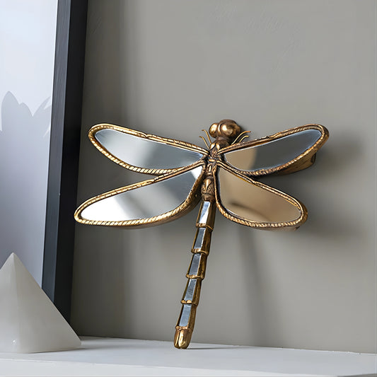 Antique Gold Insect Wall Mirror