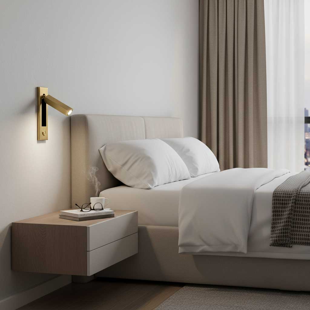 Inset Bedside Reading Wall Light