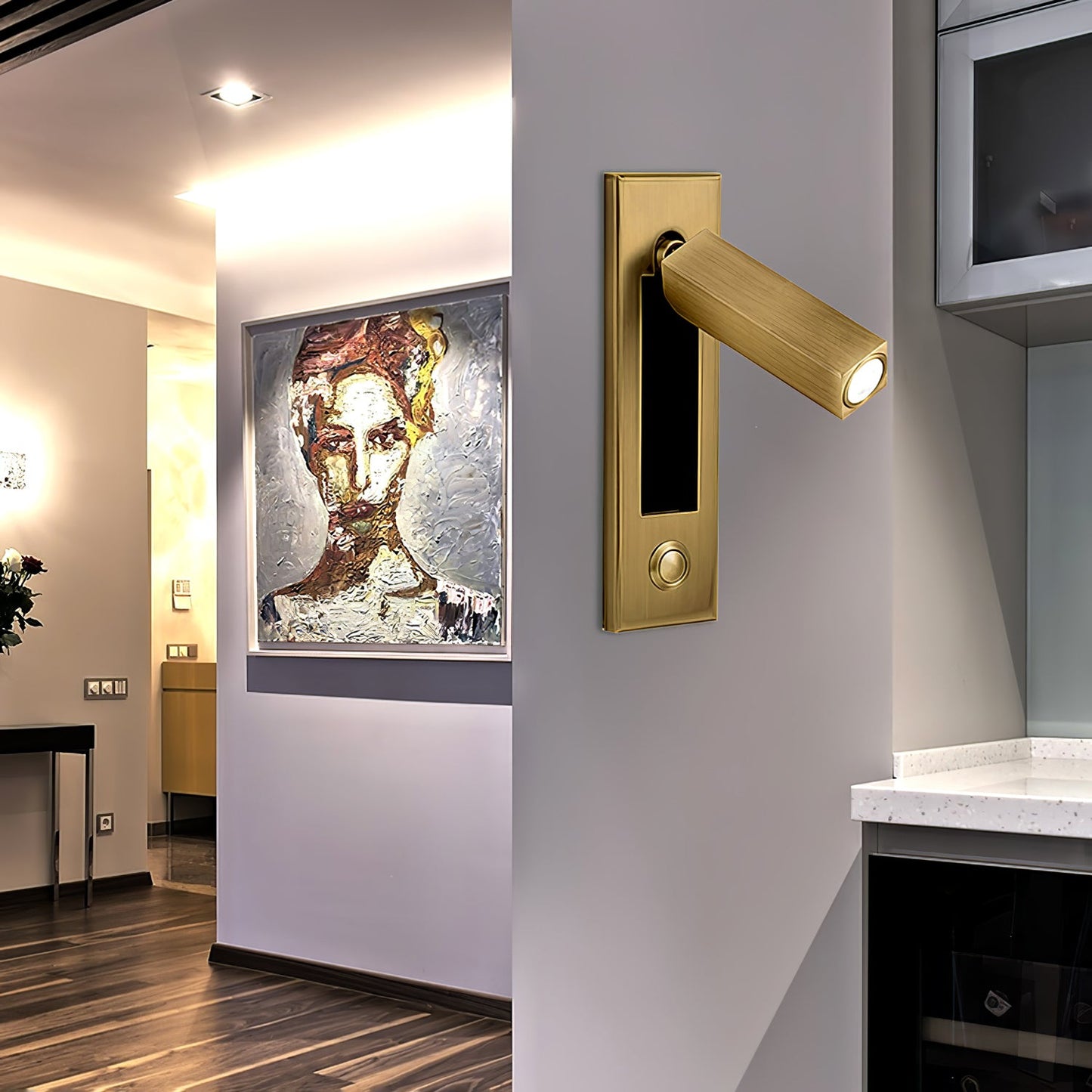 Inset Bedside Reading Wall Light