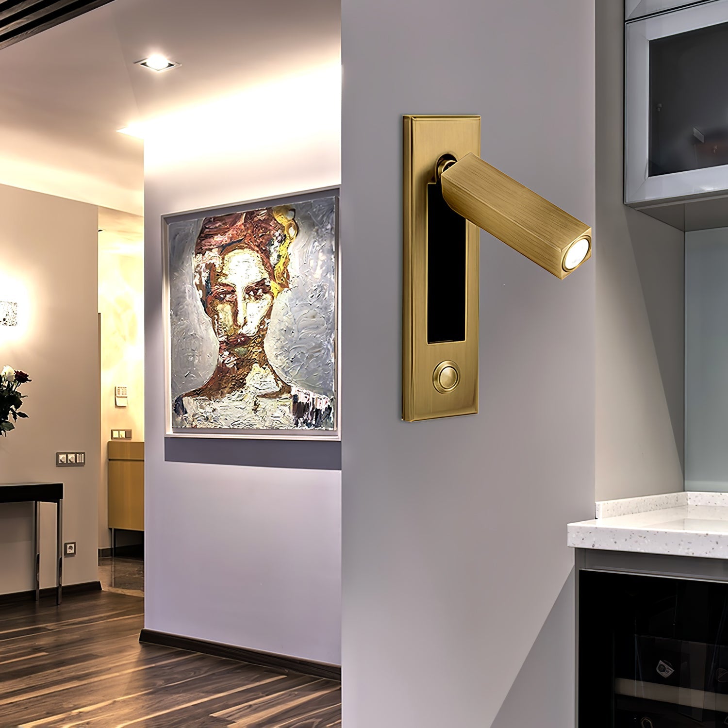 Inset Bedside Reading Wall Light