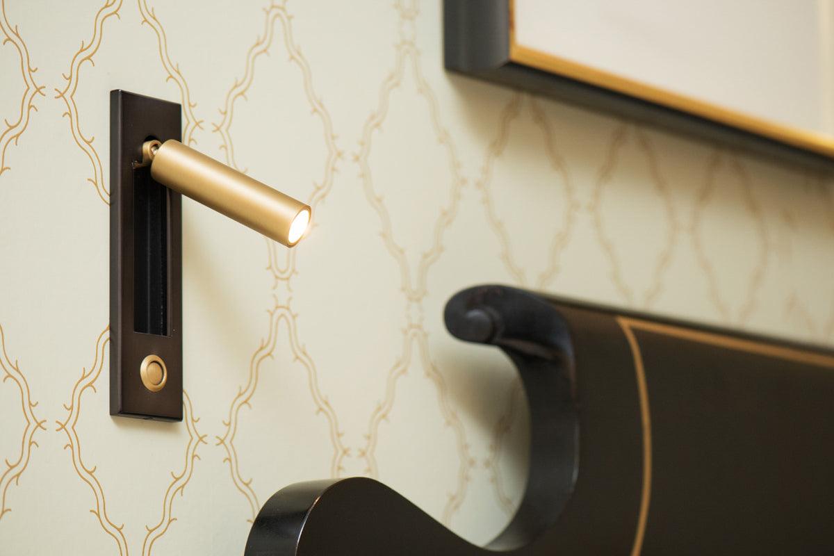Inset Bedside Reading Wall Light