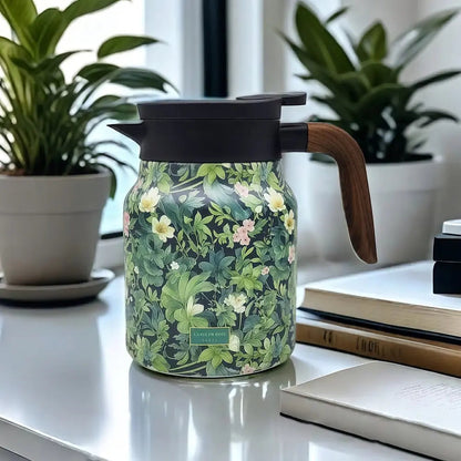 Floral Glass Teapot with Infuser