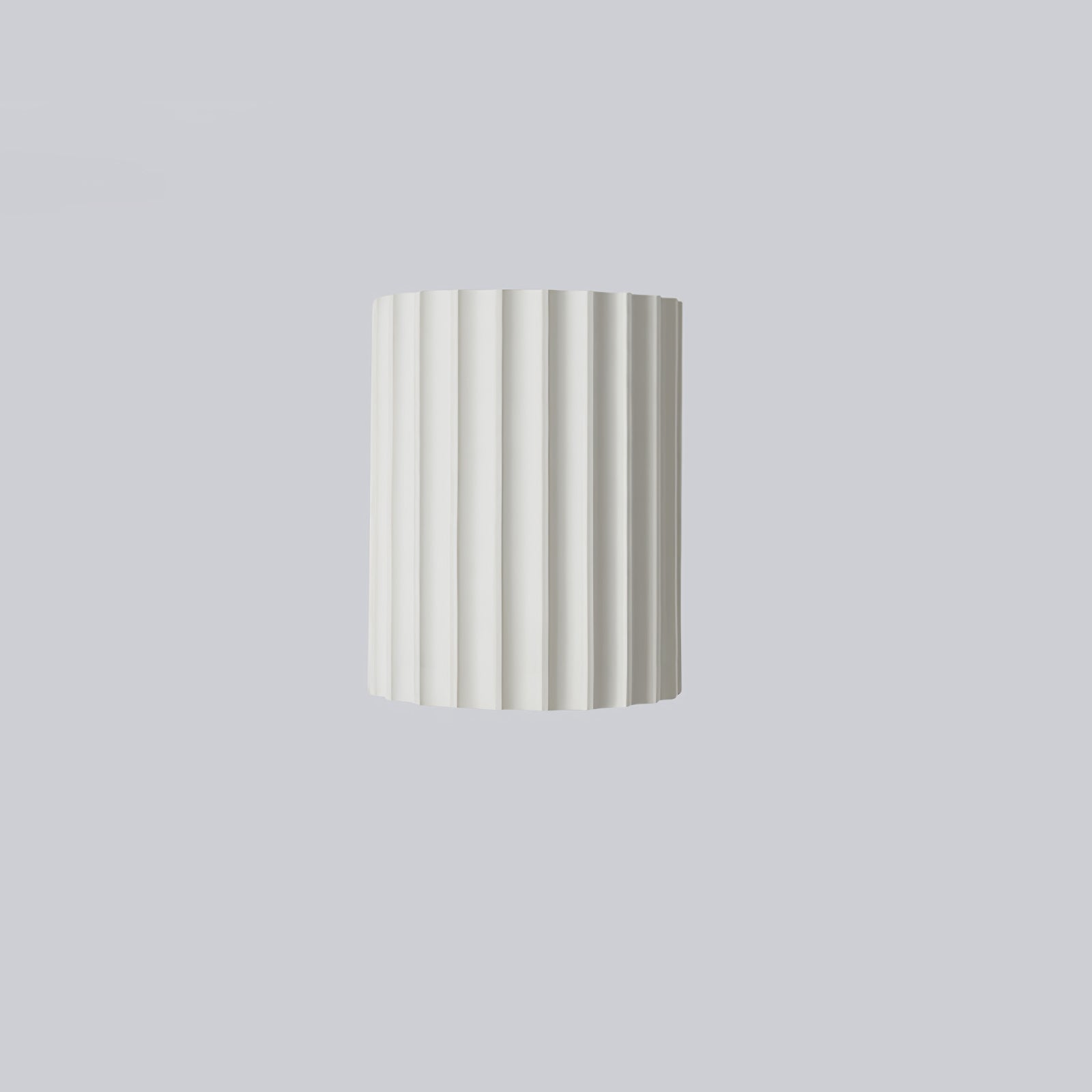 Fluted Wall Light | Textured Resin Cylindrical Sconce Fixture