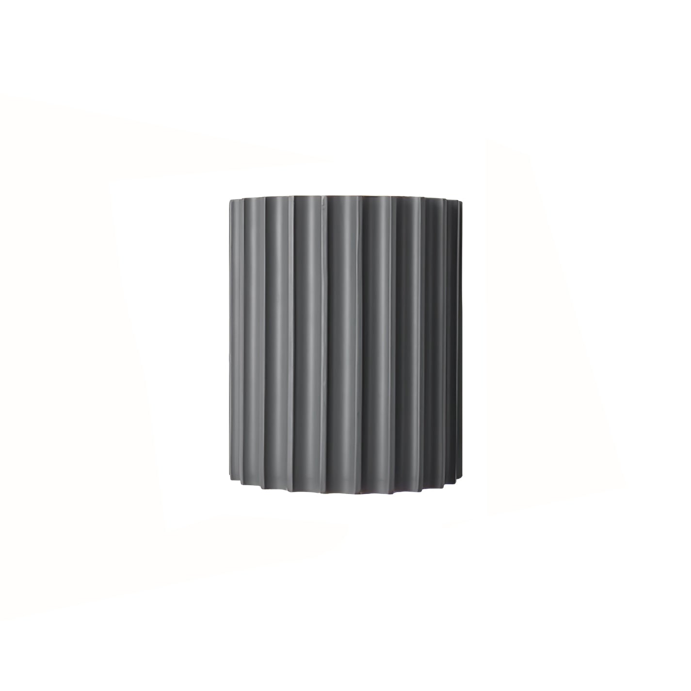 Fluted Wall Light | Textured Resin Cylindrical Sconce Fixture