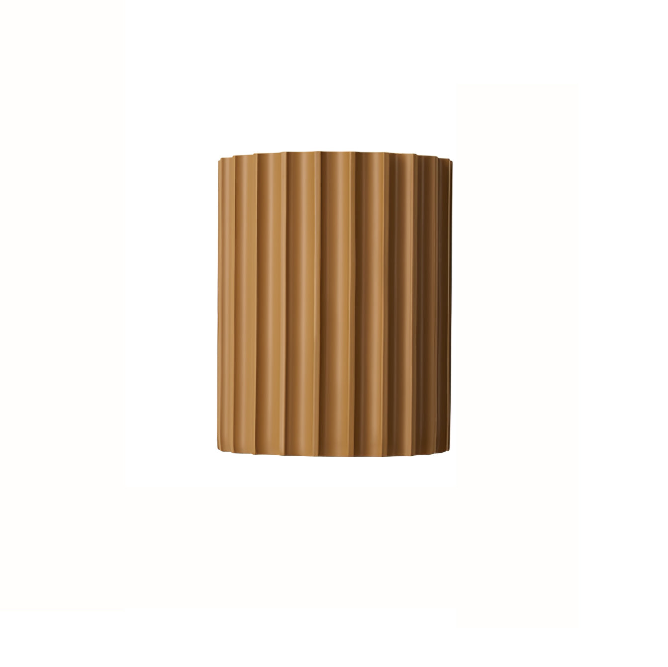 Fluted Wall Light | Textured Resin Cylindrical Sconce Fixture