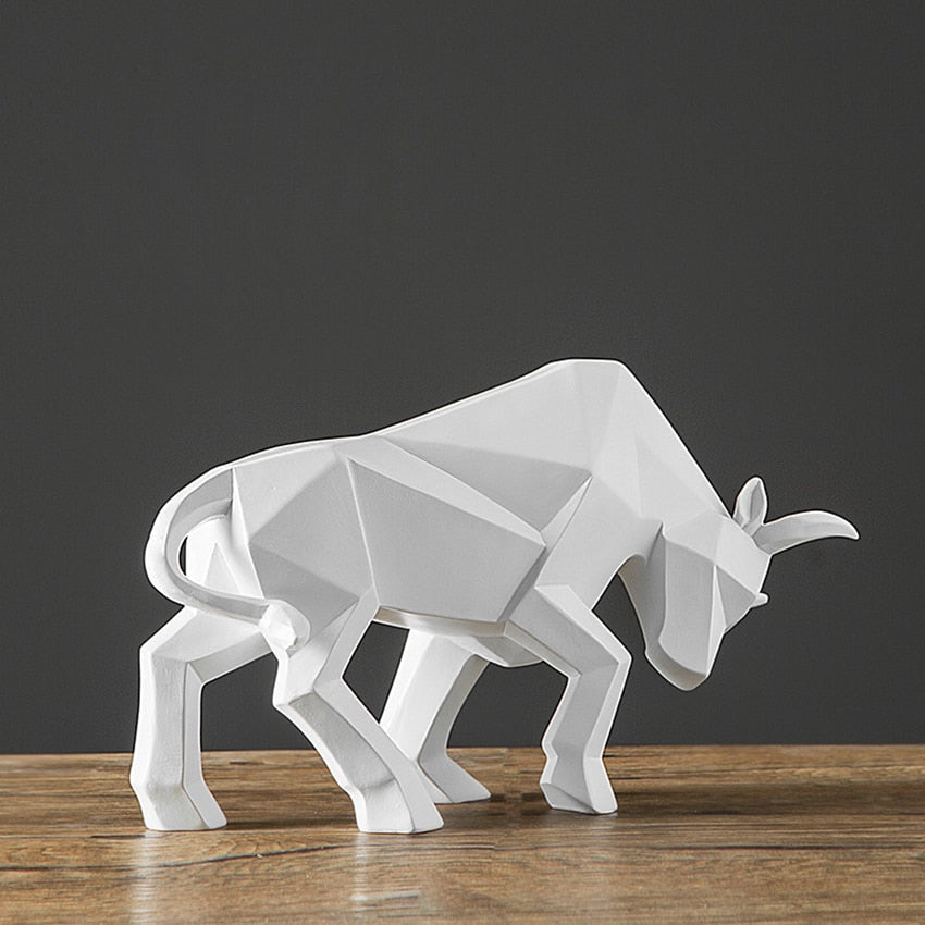 ArtZ® Nordic Bull Sculpture Sculptures White