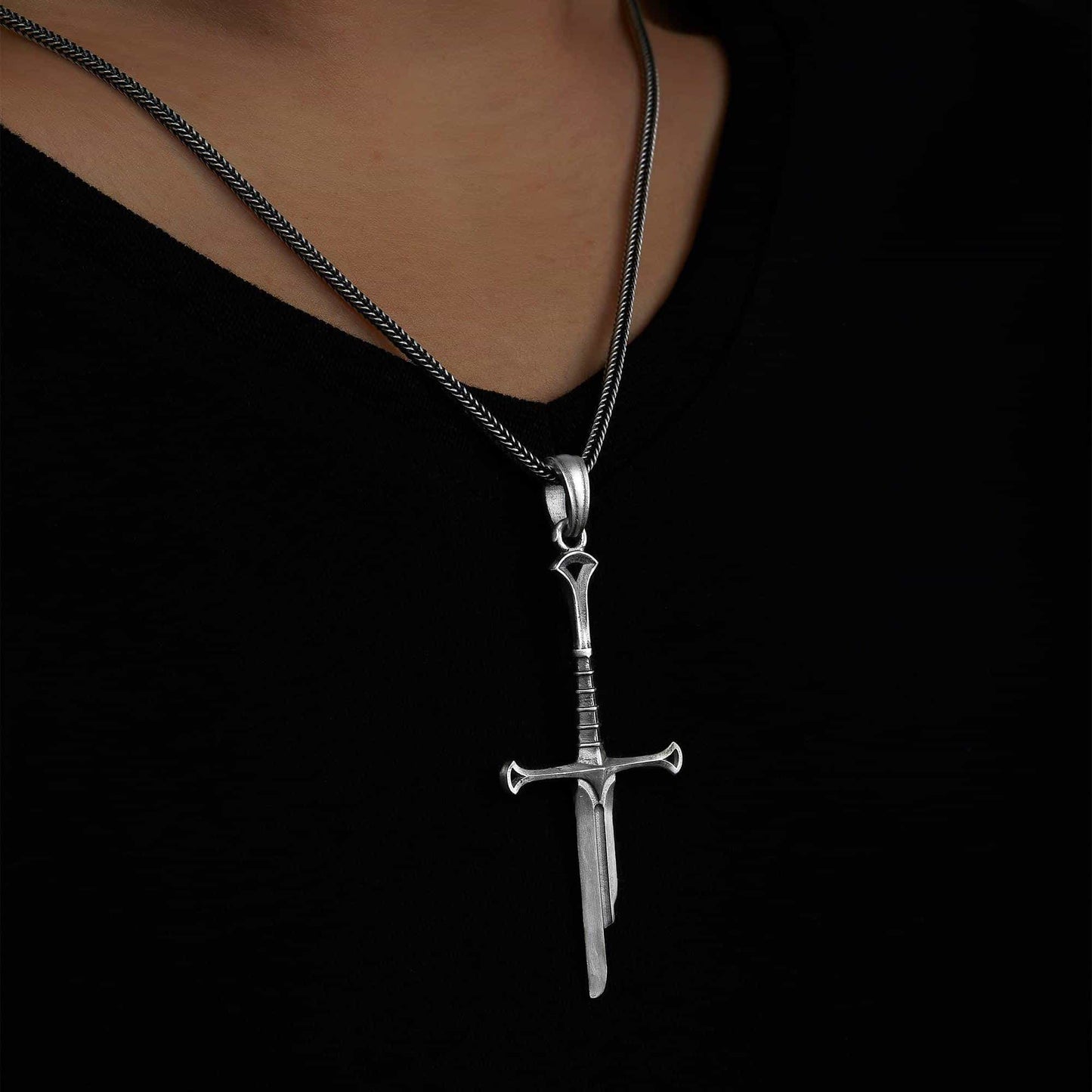 Elven Sword Necklace - 925 Sterling Silver