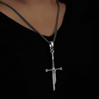 Elven Sword Necklace - 925 Sterling Silver