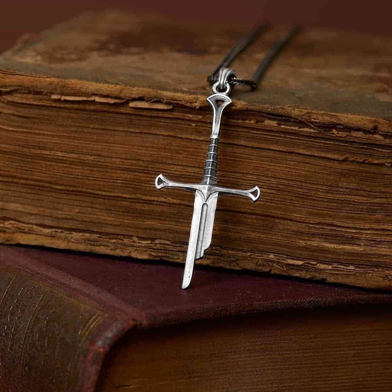 Elven Sword Necklace - 925 Sterling Silver