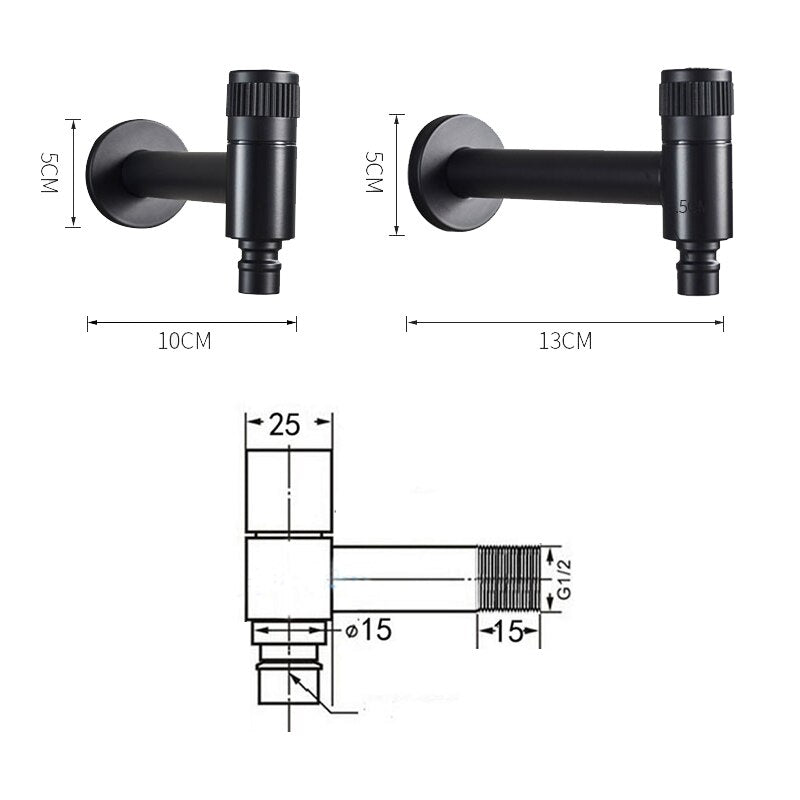 Kol - Modern Water Spigot Outdoor Faucet Hose Spigot BO-HA