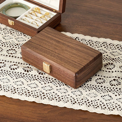 Minimalist Walnut Jewelry Storage Box
