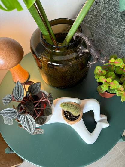 Reclining Figure Ceramic Planter Pot