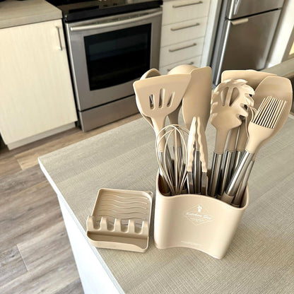 Silicone Kitchen Utensils | Modern Cooking Tool Set