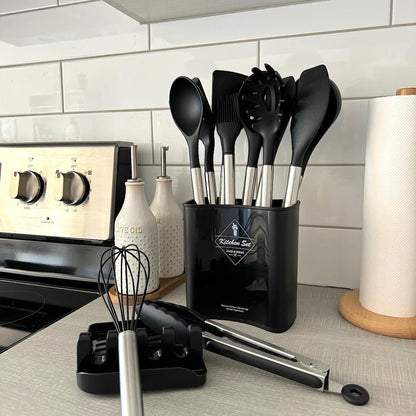 Silicone Kitchen Utensils | Modern Cooking Tool Set