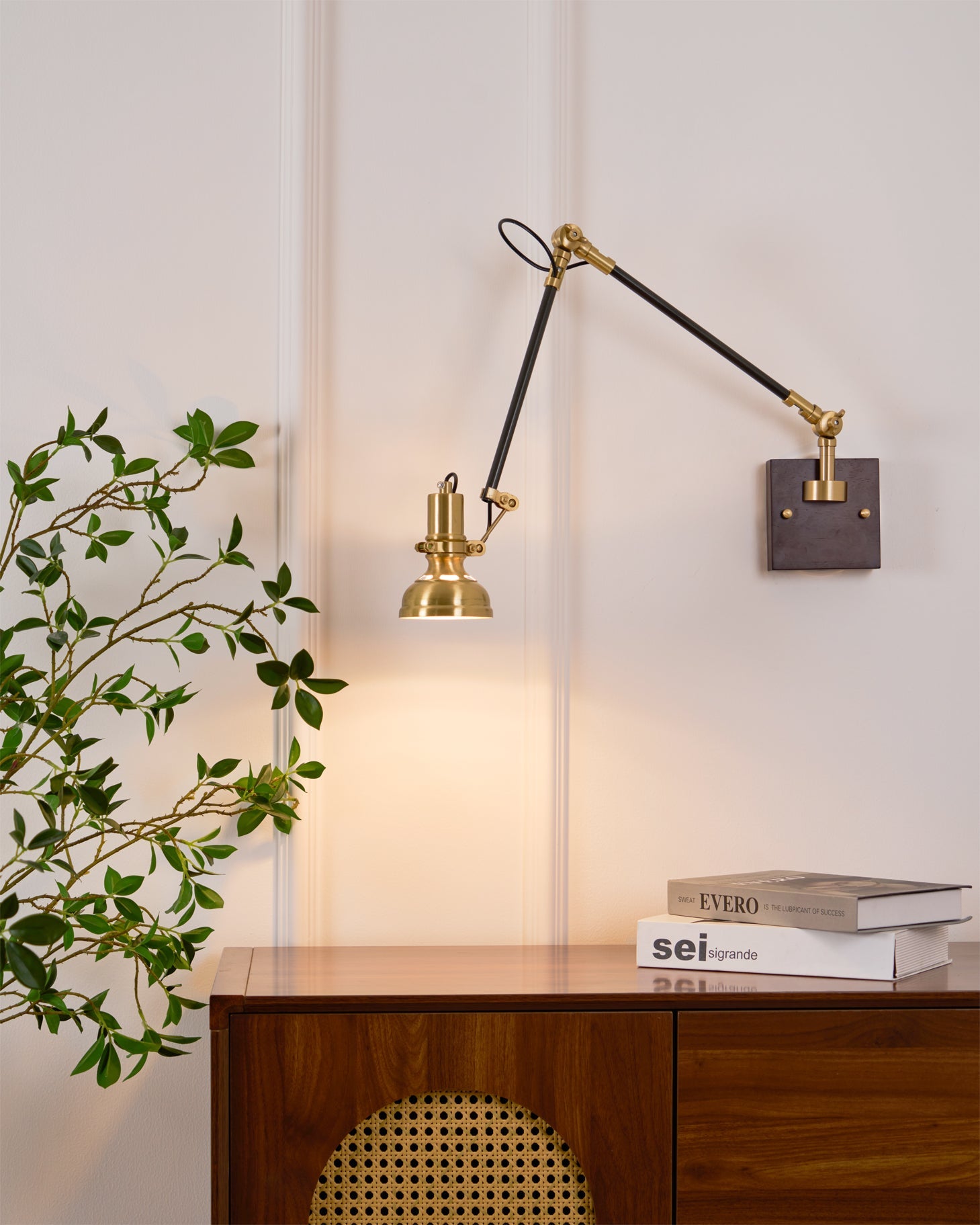 Adjustable Wall Light | Swing Arm Extension Metal Sconce Lamp