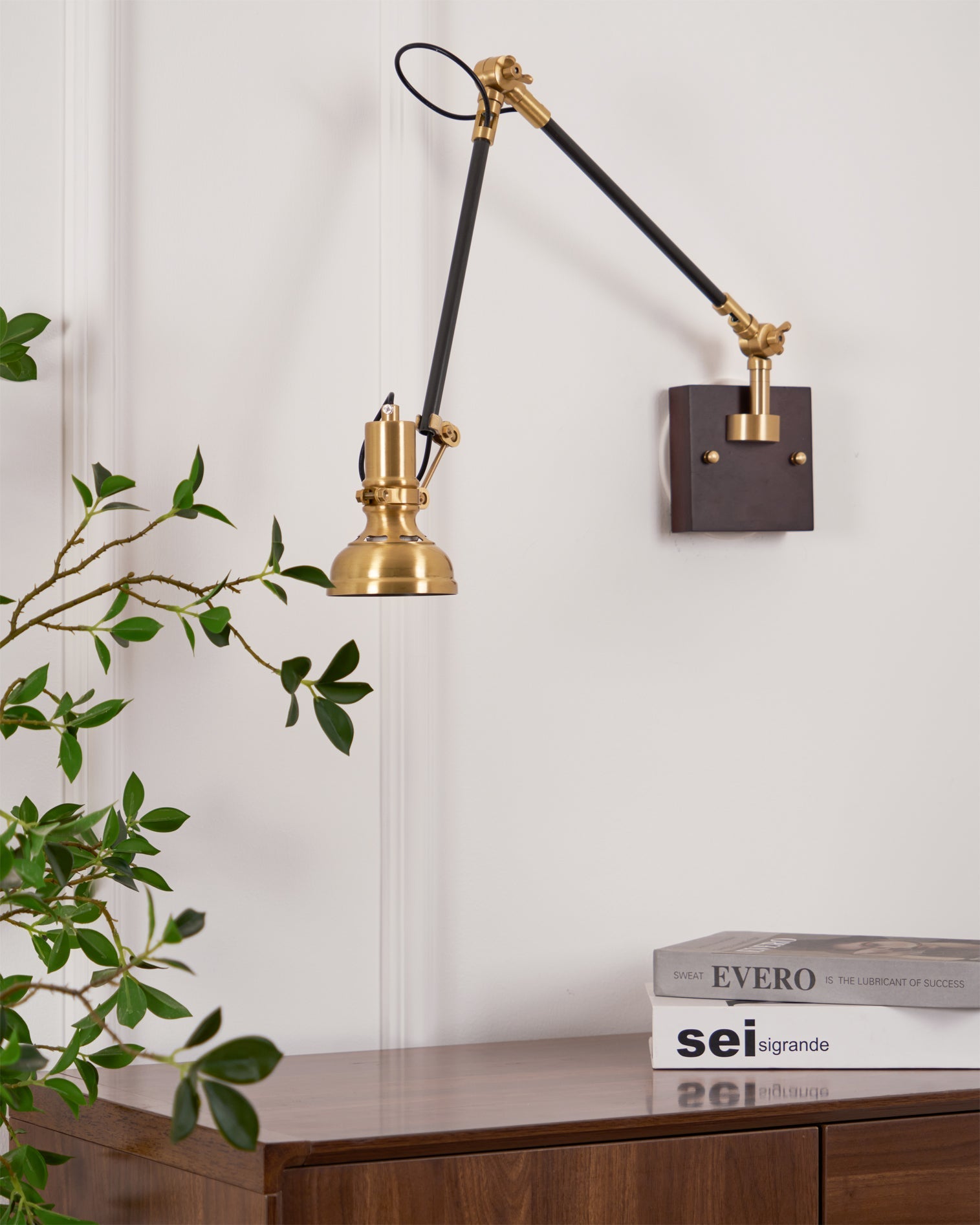 Adjustable Wall Light | Swing Arm Extension Metal Sconce Lamp