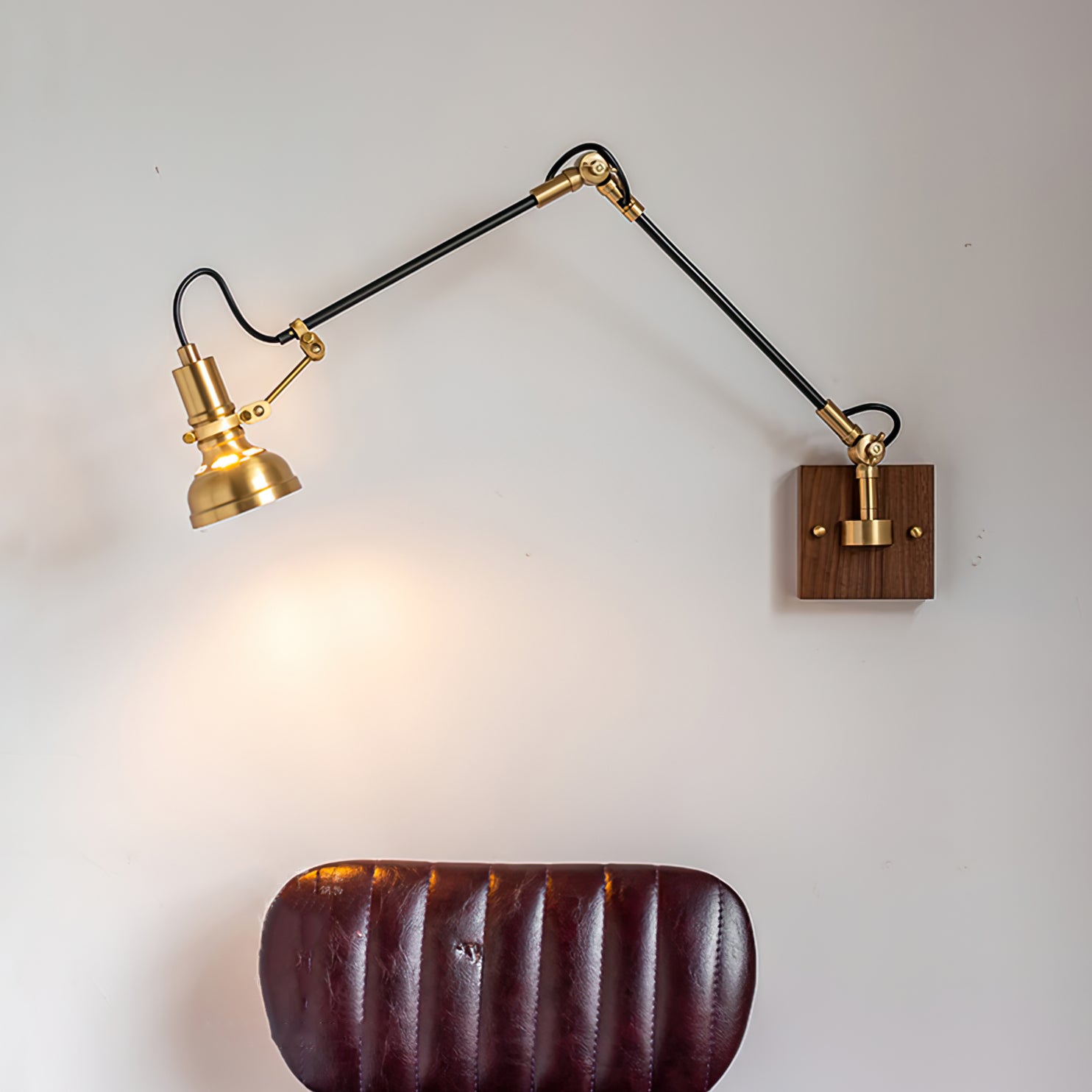 Adjustable Wall Light | Swing Arm Extension Metal Sconce Lamp