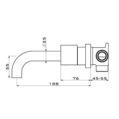 Klara - Wall Mounted Bathroom Sink Faucets BO-HA